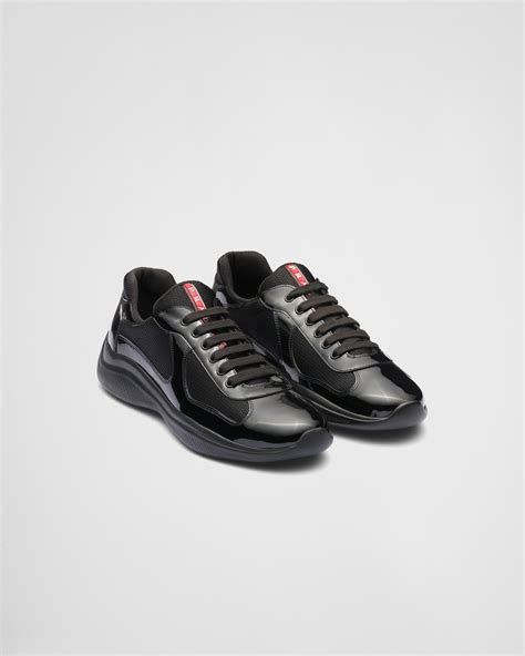 prada black and white tennis shoes|prada athletic tennis shoes.